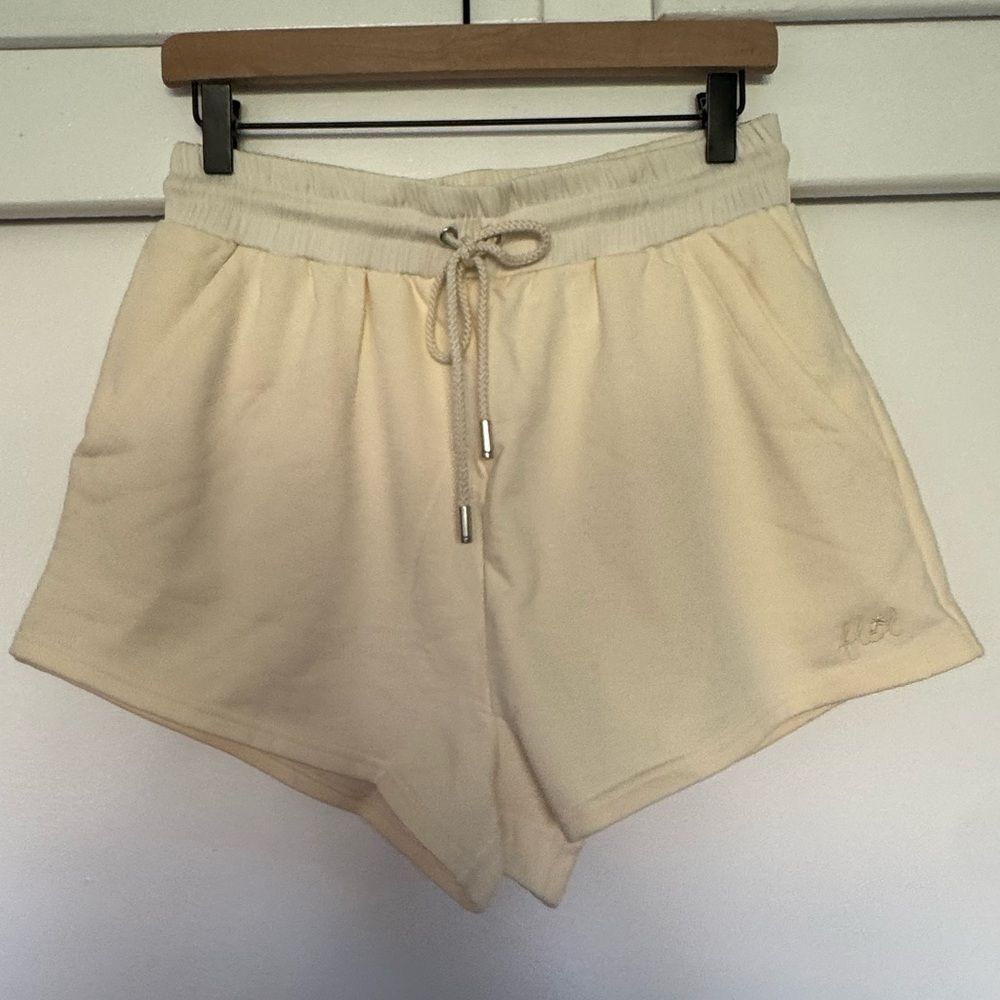 NWT For Love And Lemons Cream Sweat Shorts Medium